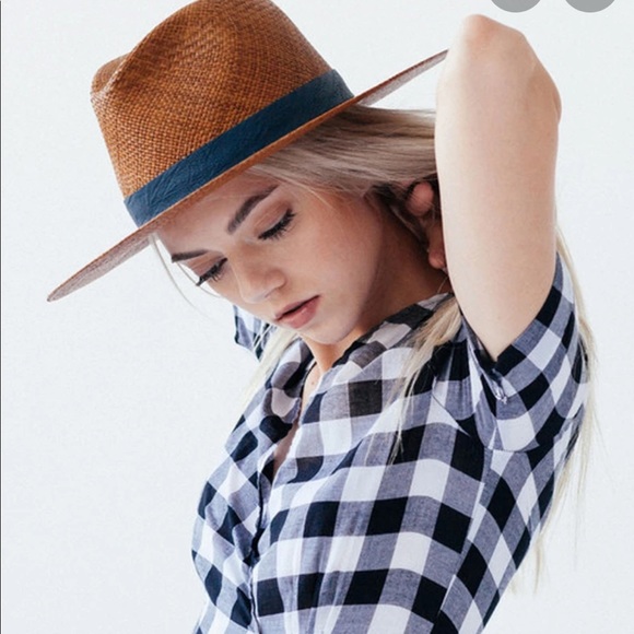 NWT Janessa Leone Panton Straw Hat - Picture 4 of 16